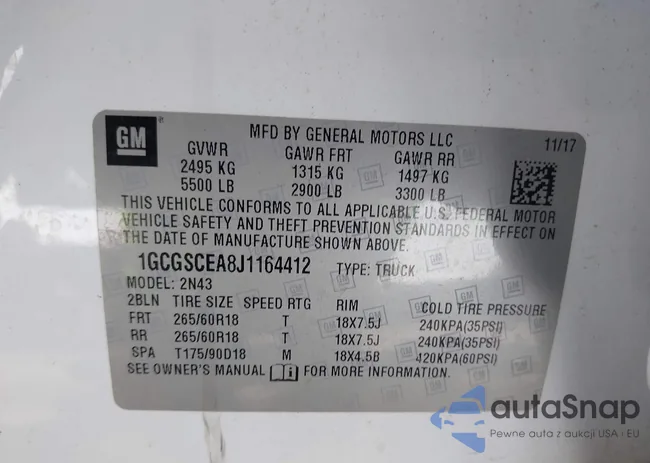 1GCGSCEA8J1164412: 41998693