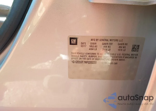 1G1ZE5ST7HF220220: 41998758