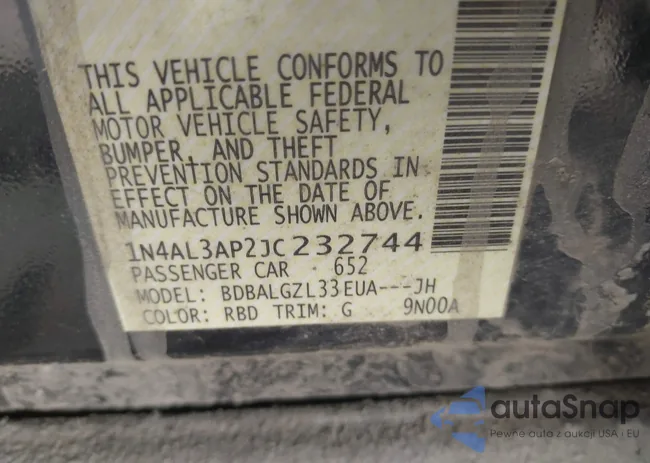 1N4AL3AP2JC232744: 41998865