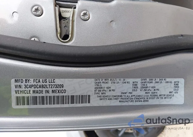 3C4PDCAB2LT273209: 41999912