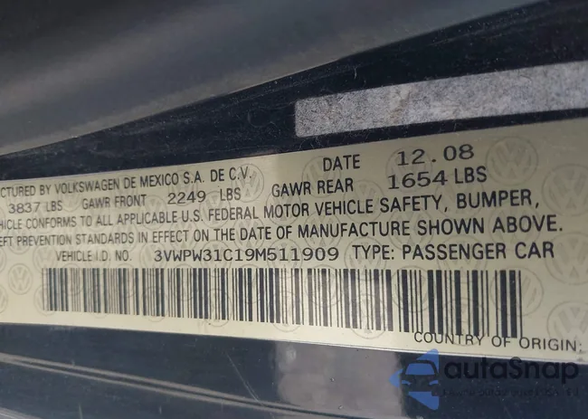 3VWPW31C19M511909: 41999559