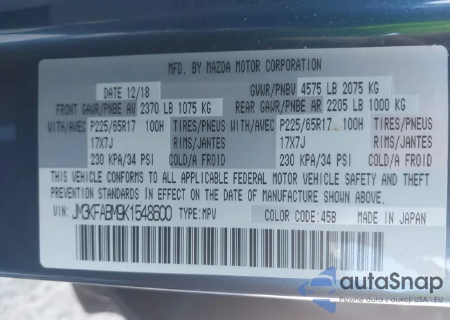 JM3KFABM9K1548600: 41999778