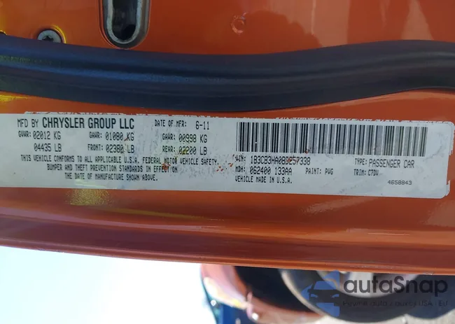 1B3CB3HA0BD257338: 42001051