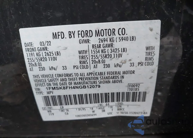 1FMSK8FH4NGB12079: 42000529