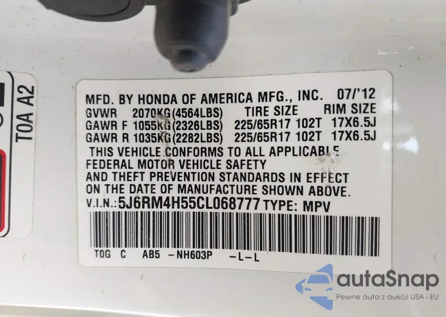 5J6RM4H55CL068777: 42000710