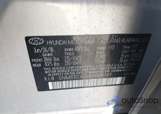 5NMS3CAD0KH009349: 42001876