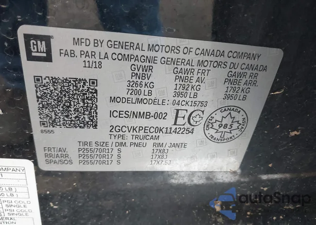 2GCVKPEC0K1142254: 42003171