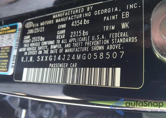 5XXG14J24MG058507: 42003267