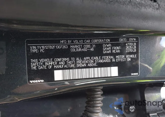 YV1612TB2F1307263: 42002548