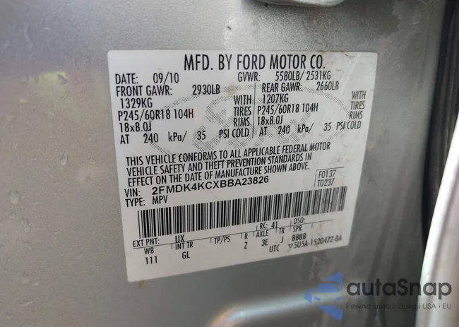 2FMDK4KCXBBA23826: 42004197