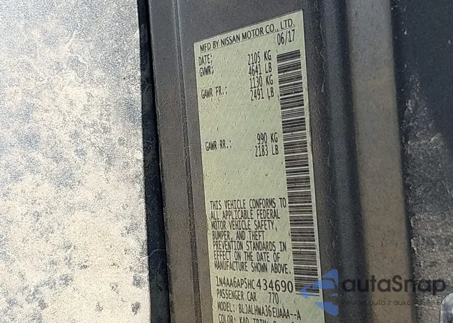 1N4AA6AP5HC434690: 42004262