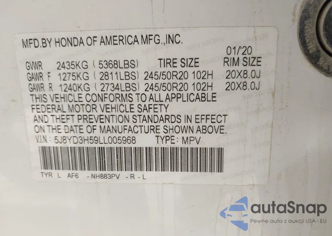 5J8YD3H59LL005968: 42004312