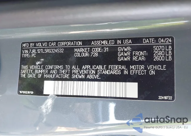 7JRL12TL5RG324532: 42004470