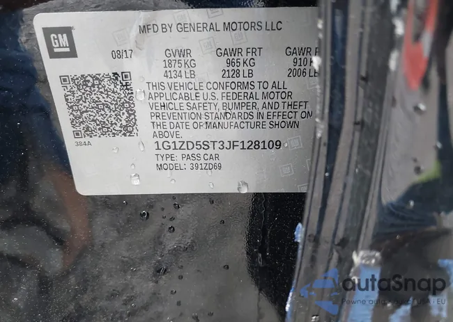 1G1ZD5ST3JF128109: 42005315