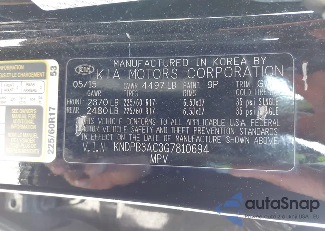 KNDPB3AC3G7810694: 42005318