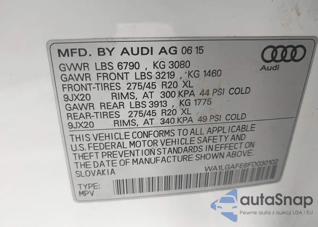 WA1LGAFE6FD030102: 42005902