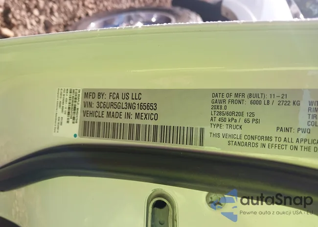 3C6UR5GL3NG165653: 42006027