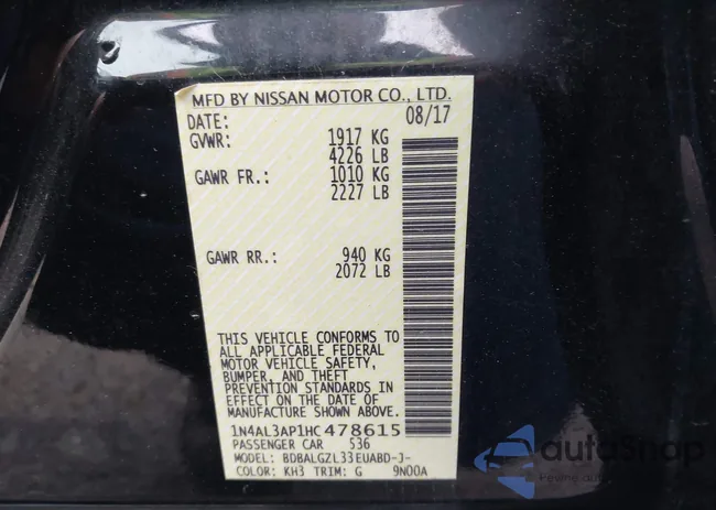 1N4AL3AP1HC478615: 42006056