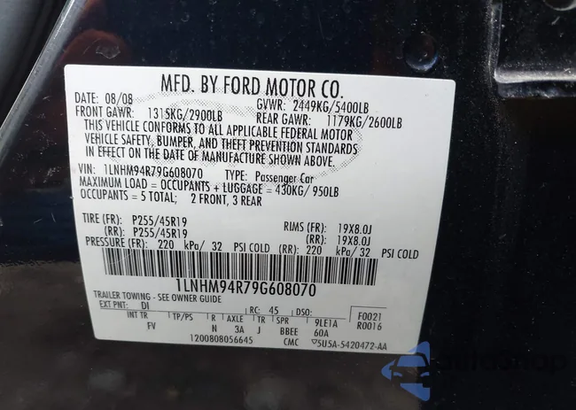 1LNHM94R79G608070: 42006126