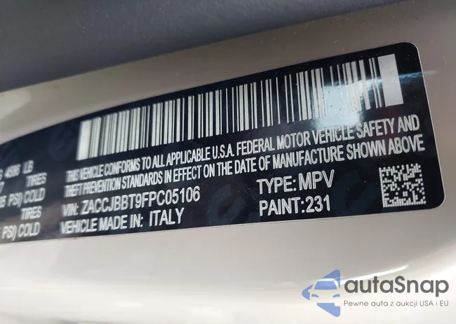 ZACCJBBT9FPC05106: 42006182