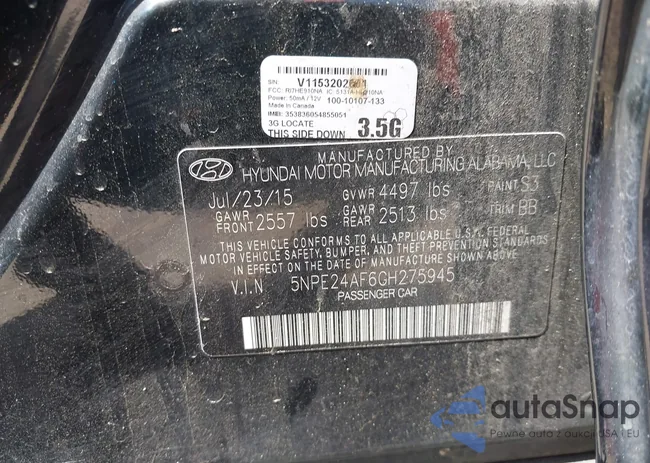 5NPE24AF6GH275945: 42006239