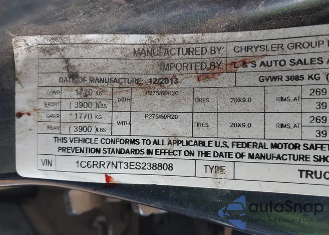 1C6RR7NT3ES238808: 42005756