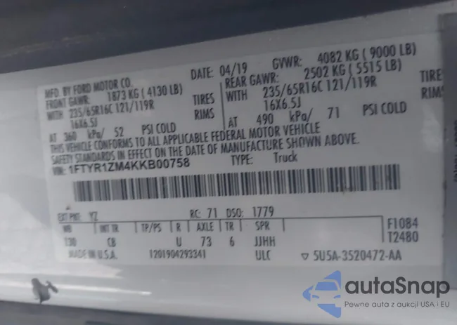 1FTYR1ZM4KKB00758: 42006896