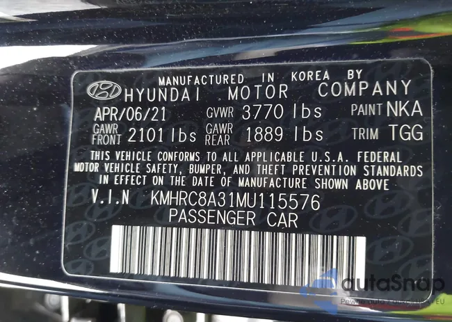 KMHRC8A31MU115576: 42007089