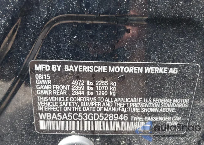 WBA5A5C53GD528946: 42007144