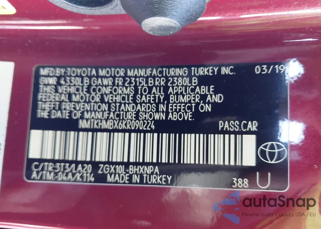 NMTKHMBX6KR090224: 42006538