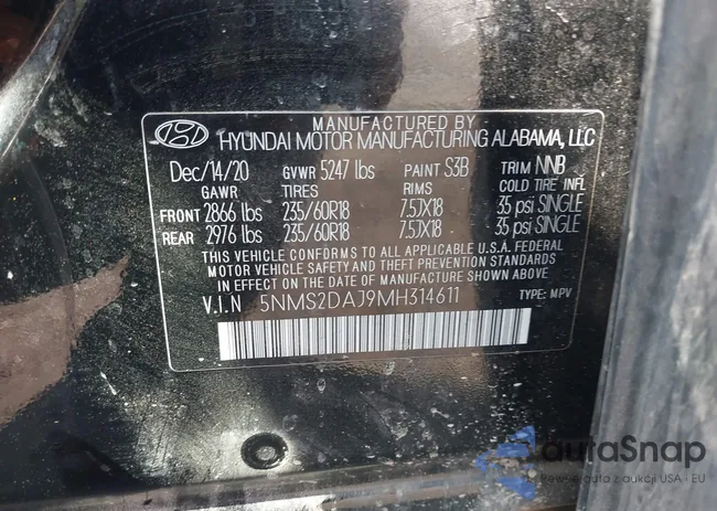 5NMS2DAJ9MH314611: 42006807