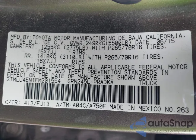 3TMLU4EN1FM201554: 42008012