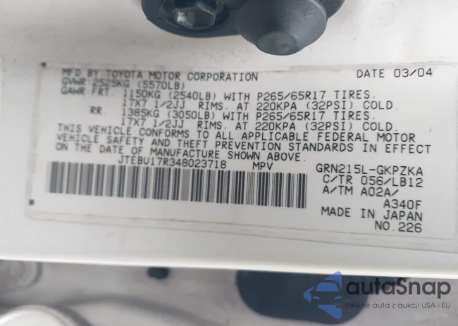 JTEBU17R348023718: 42008023