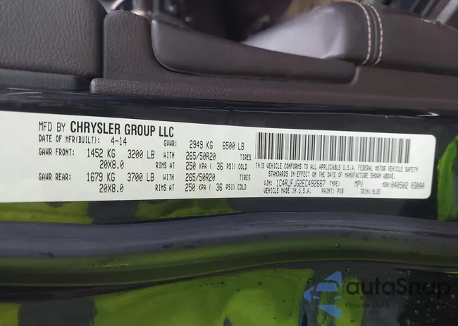 1C4RJFJG2EC492667: 42008378