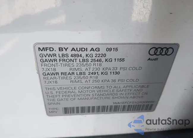 WA1EFCFS1GR006694: 42007479