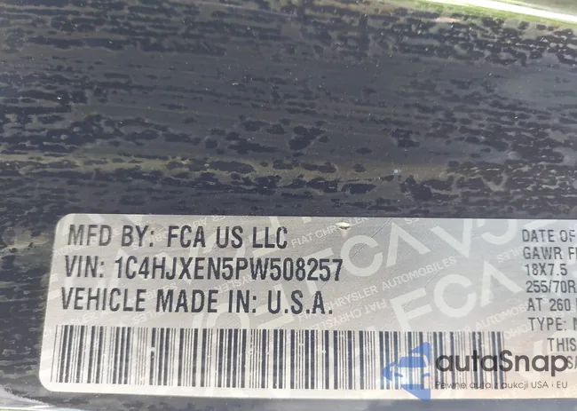 1C4HJXEN5PW508257: 42007569