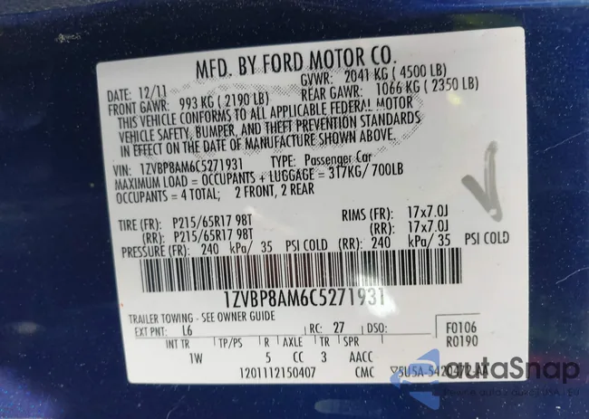 1ZVBP8AM6C5271931: 42007638