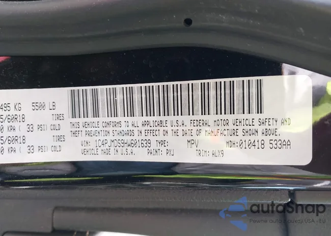 1C4PJMDS9HW601639: 42007771