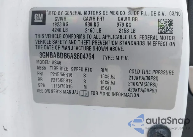 3GNBABDB6AS604764: 42008915