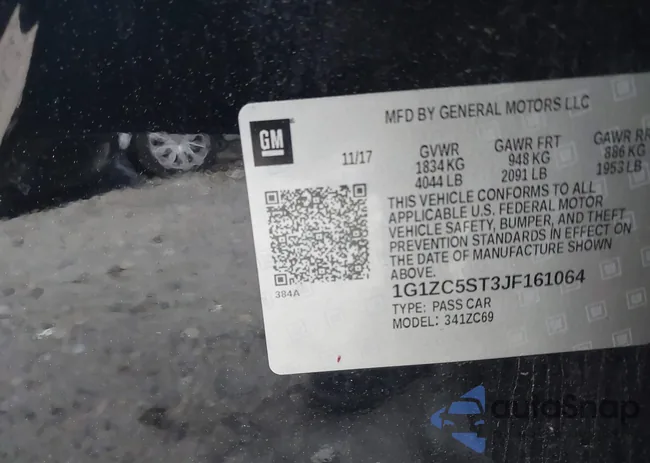 1G1ZC5ST3JF161064: 42008987