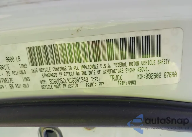 3C6UD5CLXCG301343: 42009239