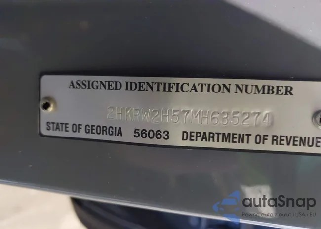 2HKRW2H57MH635274: 42008747