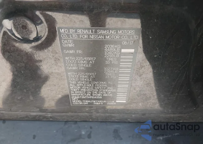 KNMAT2MT1HP614358: 42008810