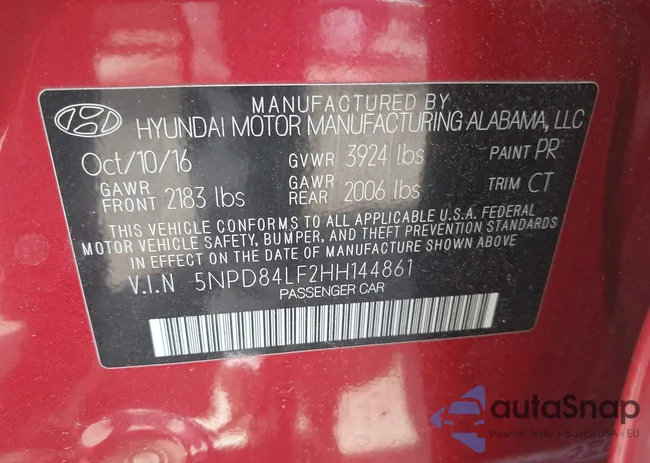 5NPD84LF2HH144861: 42009996