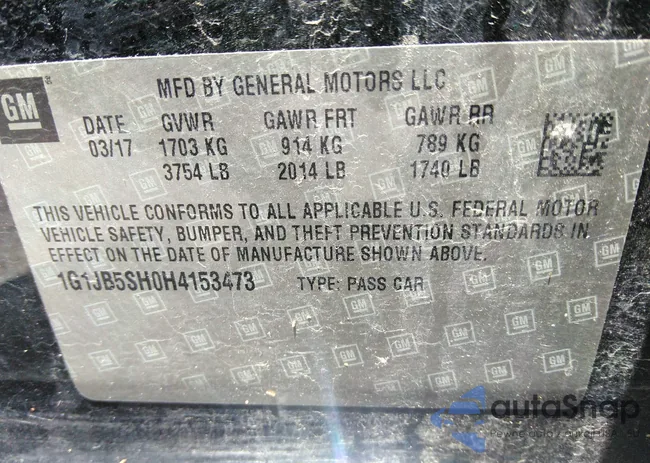 1G1JB5SH0H4153473: 42010467