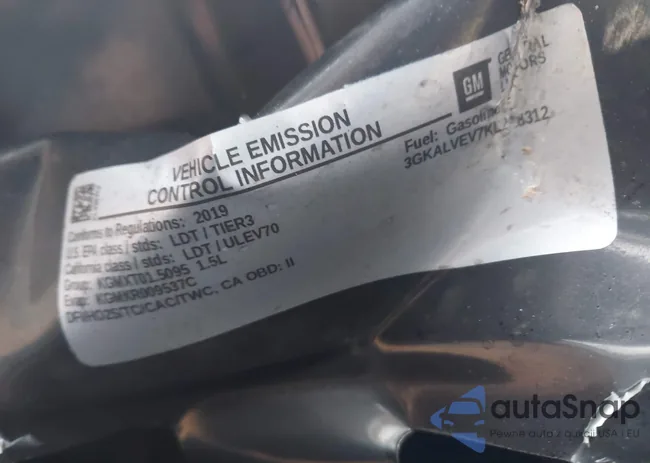 3GKALVEV7KL228312: 42009657