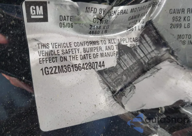 1G2ZM361564280744: 42009658