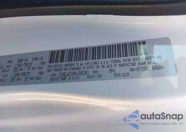 1C4BJWFG9HL695361: 42010655