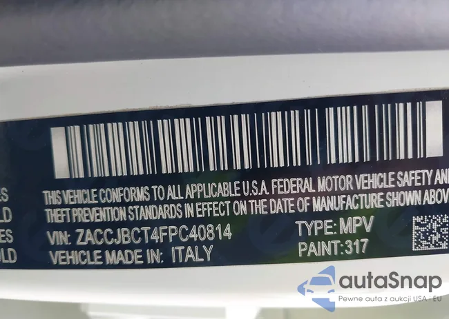 ZACCJBCT4FPC40814: 42012168