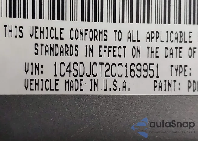 1C4SDJCT2CC169951: 42012202